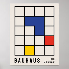 Bauhaus Poster, Bauhaus Exhibition Skriv ut B17 Poster