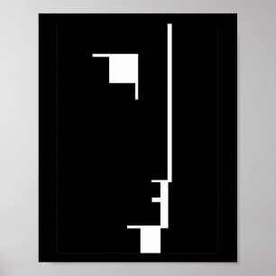 Bauhaus Poster, emblem ansikte Poster