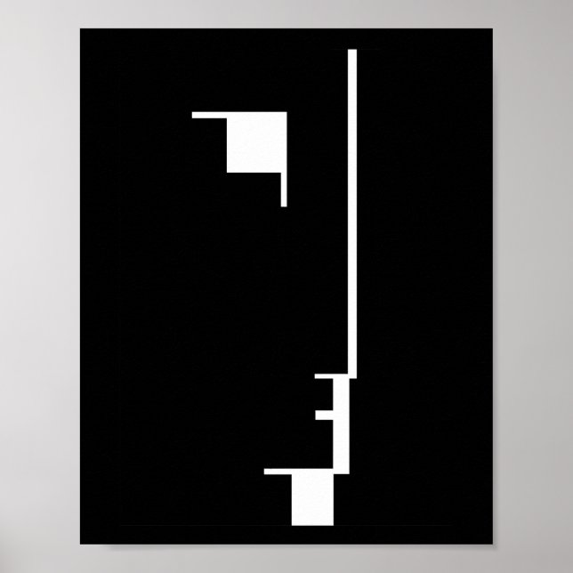 Bauhaus Poster, emblem ansikte Poster (Framsidan)