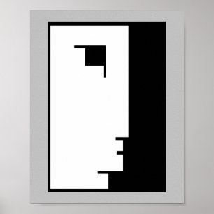 Bauhaus Poster, emblem ansikte Poster