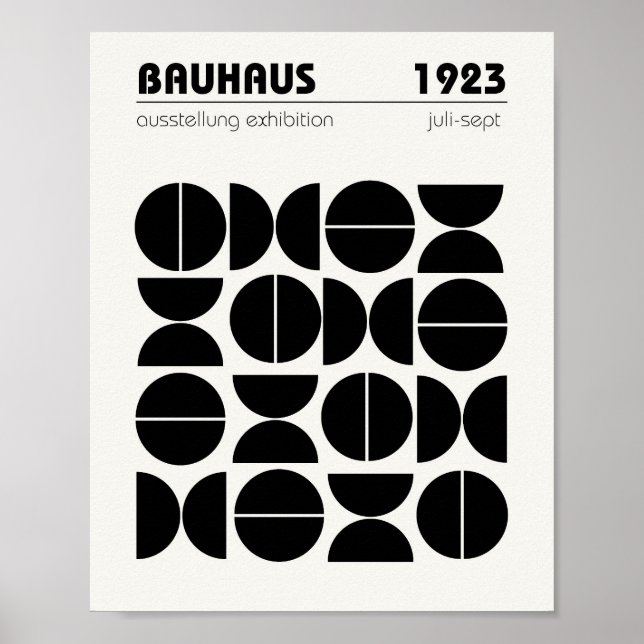 Bauhaus Poster Wall Art (Framsidan)