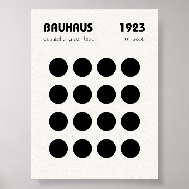 Bauhaus Poster Wall Art (Framsidan)