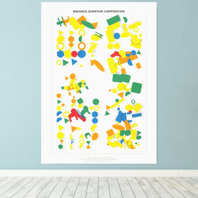 Bauhaus Quantum Composition  Canvastryck (Insitu (trägolv))
