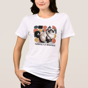 Bauhaus Ragdoll Cat Modern Art T-Shirt