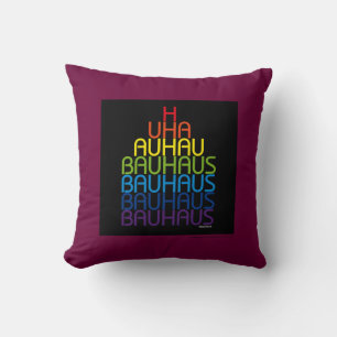 Bauhaus regnbågstyp design kudde