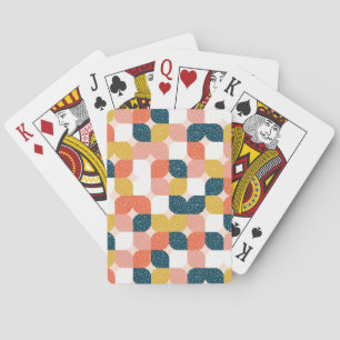 Bauhaus Retro Geometric Mönster Casinokort
