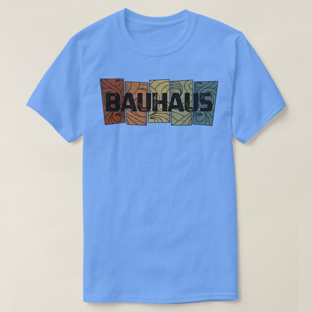Bauhaus Retro Mönster T Shirt (Design framsida)