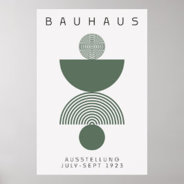Bauhaus Sage Grönt Poster