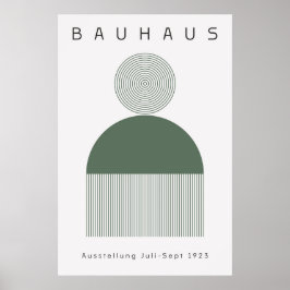 Bauhaus Sage Grönt Poster