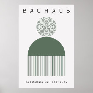 Bauhaus Sage Grönt Poster