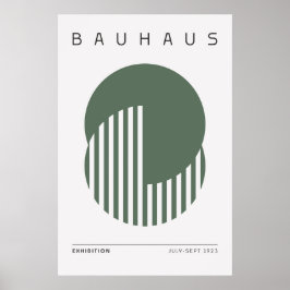 Bauhaus Sage Grönt Poster