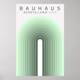Bauhaus Sage Grönt Poster