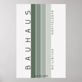 Bauhaus Sage Grönt Poster