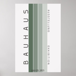 Bauhaus Sage Grönt Poster