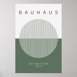 Bauhaus Sage Grönt Poster