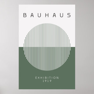 Bauhaus Sage Grönt Poster