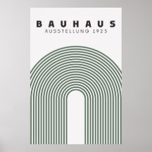 Bauhaus Sage Grönt Poster