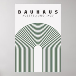 Bauhaus Sage Grönt Poster