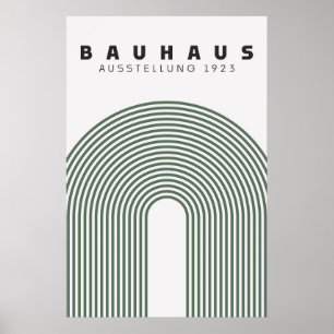 Bauhaus Sage Grönt Poster
