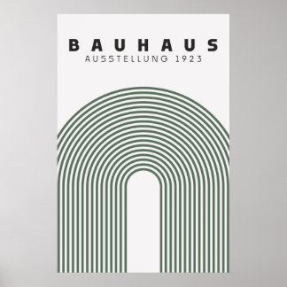 Bauhaus Sage Grönt Poster