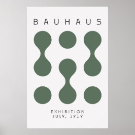 Bauhaus Sage Grönt Poster