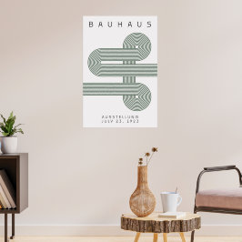 Bauhaus Sage Grönt Poster
