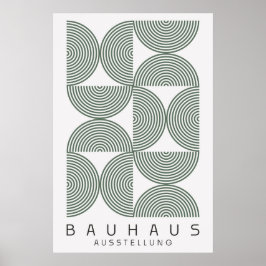 Bauhaus Sage Grönt Poster