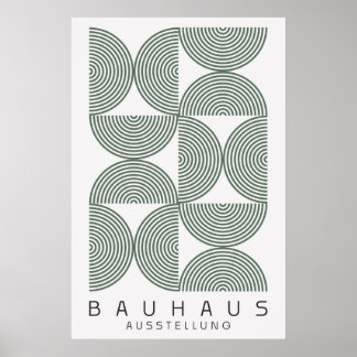 Bauhaus Sage Grönt Poster