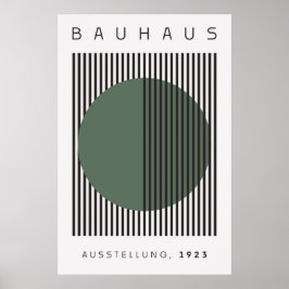 Bauhaus Sage Grönt Poster