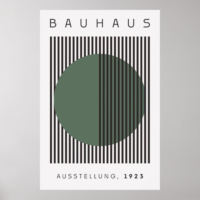Bauhaus Sage Grönt Poster (Framsidan)