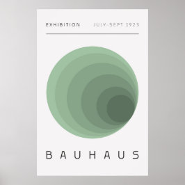 Bauhaus Sage Grönt Poster