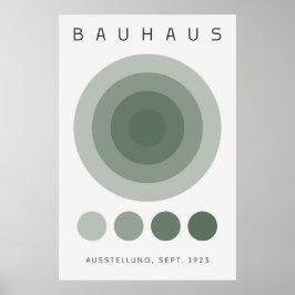 Bauhaus Sage Grönt Poster