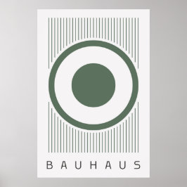Bauhaus Sage Grönt Poster