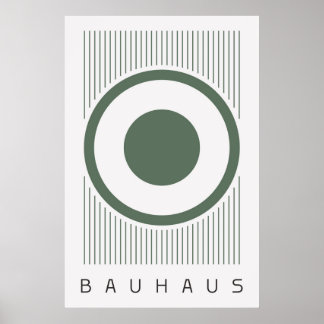 Bauhaus Sage Grönt Poster