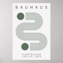 Bauhaus Sage Grönt Poster