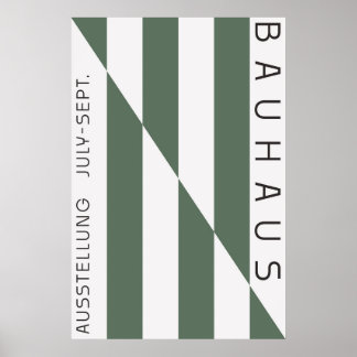 Bauhaus Sagegrön Affisch