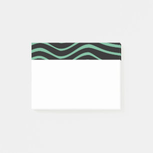 Bauhaus Seafoam Grönt Abstrakt Post-it Block