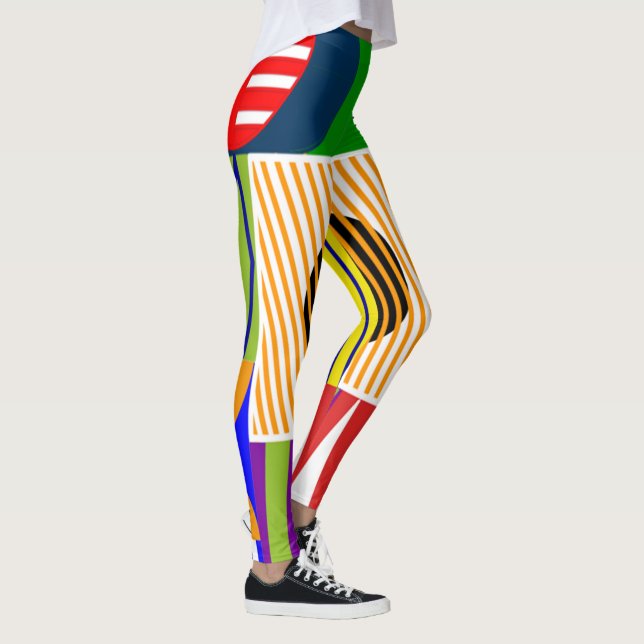 Bauhaus Shape Collage Leggings (Höger)