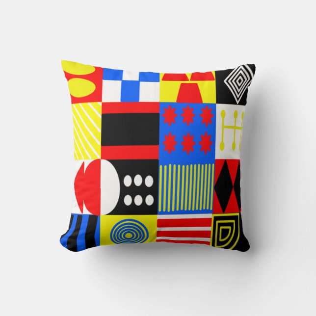 Bauhaus Shapes Kudde (Framsida)