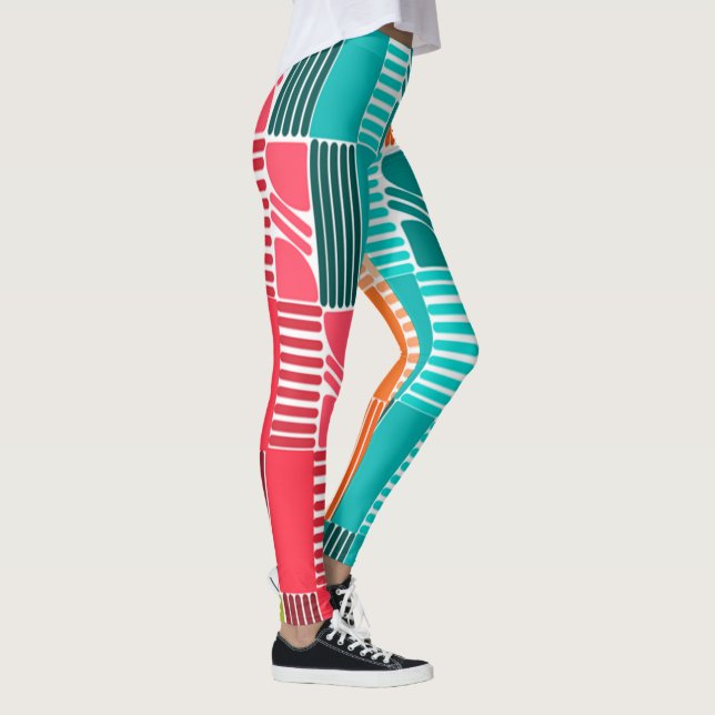 Bauhaus Shapes och Linjer 2 Leggings (Höger)