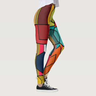 Bauhaus Shapes och Linjer Leggings