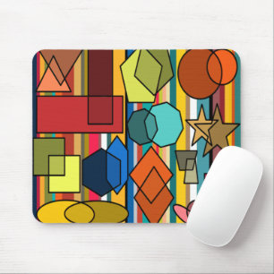 Bauhaus Shapes och Linjer Musmatta