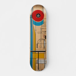 Bauhaus-spriten i varje kickflip och mala mini skateboard bräda 18,5 cm