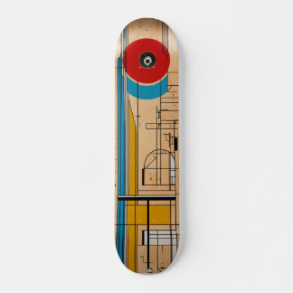 Bauhaus-spriten i varje kickflip och mala mini skateboard bräda 18,5 cm
