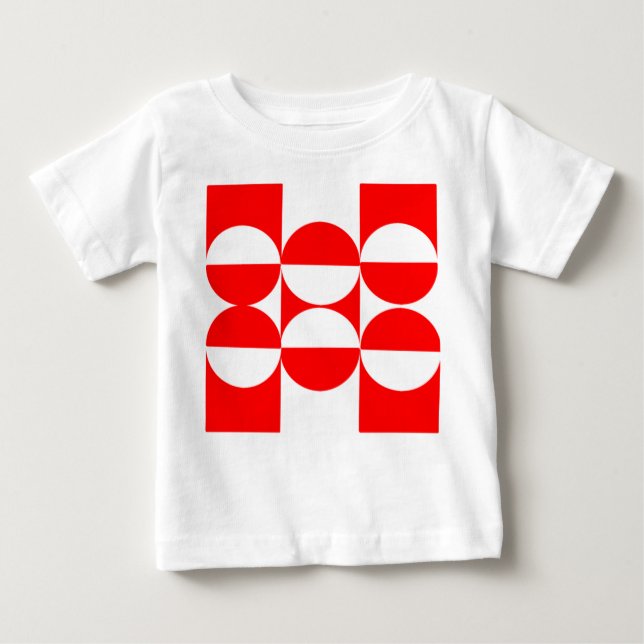 Bauhaus Squares and Circles T Shirt (Framsida)