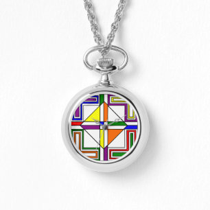 Bauhaus Stached Glass Armbandsur