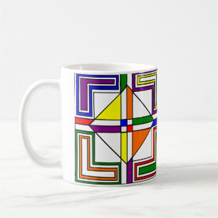 Bauhaus Stached Glass Kaffemugg