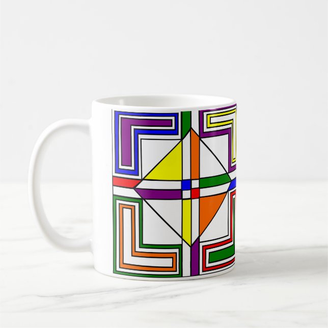 Bauhaus Stached Glass Kaffemugg (Vänster)