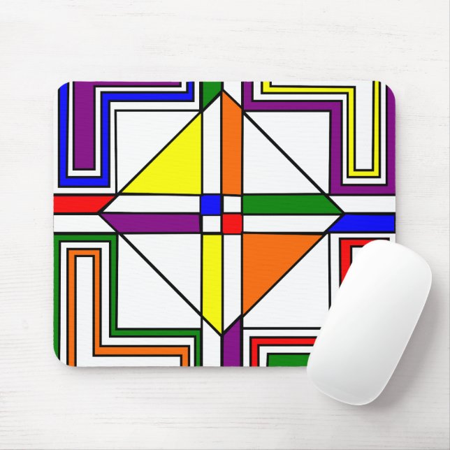 Bauhaus Stached Glass Musmatta (Med mus)