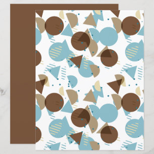 Bauhaus Stil Mosaic Art Mönster Scrapbook Papper